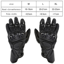 Load image into Gallery viewer, Real Leather Motorcycle Gloves Moto Motocross  Waterproof Gloves Motorcycle Protective Gears Motorcycle Protection Equipment
