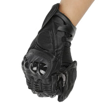 Load image into Gallery viewer, Real Leather Motorcycle Gloves Moto Motocross  Waterproof Gloves Motorcycle Protective Gears Motorcycle Protection Equipment
