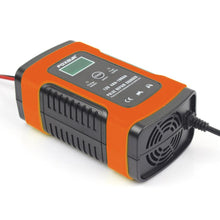 Load image into Gallery viewer, Red Car Battery Charger Automobile Motorcycle Intelligent Pulse Repair 12V 5A LCD Motocycle Battery Charging Device