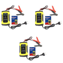 Load image into Gallery viewer, Red Car Battery Charger Automobile Motorcycle Intelligent Pulse Repair 12V 5A LCD Motocycle Battery Charging Device