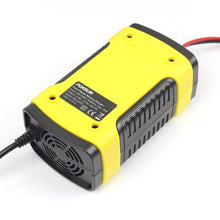 Load image into Gallery viewer, Red Car Battery Charger Automobile Motorcycle Intelligent Pulse Repair 12V 5A LCD Motocycle Battery Charging Device
