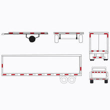 Load image into Gallery viewer, Reflective Conspicuity Grade Diamond Tape, Automobile, Tractor tape Trailer Reflective Motorcycle, Truck F9P2