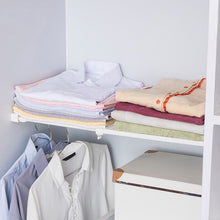 Load image into Gallery viewer, Retractable Closet Organizer Shelf Adjustable Kitchen Cabinet Storage Holder Cupboard Rack Wardrobe Organizer Bathroom Shelf
