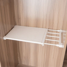 Load image into Gallery viewer, Retractable Closet Organizer Shelf Adjustable Kitchen Cabinet Storage Holder Cupboard Rack Wardrobe Organizer Bathroom Shelf