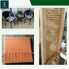 Load image into Gallery viewer, Round hollow 500g about 70 meters: synthetic rattan weaving material plastic rattan for chair table, tavolo rattan