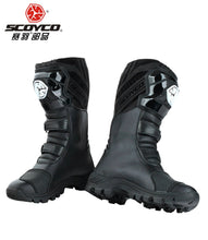 Load image into Gallery viewer, SCOYCO motorcycle riding Boots street automobile racing boots road Motocross riding shoes MBT012 size EUR42 US 8.5