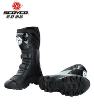 Load image into Gallery viewer, SCOYCO motorcycle riding Boots street automobile racing boots road Motocross riding shoes MBT012 size EUR42 US 8.5