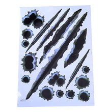 Load image into Gallery viewer, SPEEDWOW 1PCS 3D Realistic Bullet Hole Car Sticker Simulation Scratch Funny Decal Waterproof Stickers For Automobiles/Motorcycle