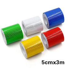 Load image into Gallery viewer, Safety Mark Reflective Tape Sticker Car Styling Self Adhesive Warning Tape Automobile Motorcycle Bicycle DIY Decoration Strip