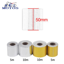 Load image into Gallery viewer, Sclmotos -Car Automobile Motorcycle Refit Thermal Insulation Band Exhaust Muffler pipe Heat Wrap Roll Heat Shield Tape Racing