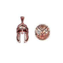 Load image into Gallery viewer, Set Spartan Helmet Shield Accessories Bracelet Necklace DIY Handmade Jewelry Connector Camping Survival Carabiner Accessories