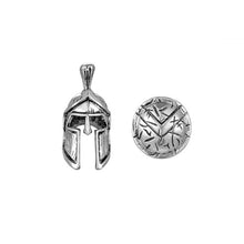 Load image into Gallery viewer, Set Spartan Helmet Shield Accessories Bracelet Necklace DIY Handmade Jewelry Connector Camping Survival Carabiner Accessories