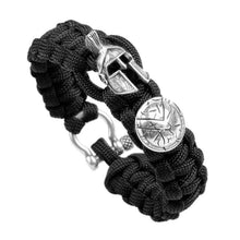 Load image into Gallery viewer, Set Spartan Helmet Shield Accessories Bracelet Necklace DIY Handmade Jewelry Connector Camping Survival Carabiner Accessories
