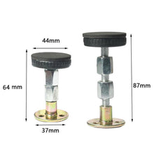Load image into Gallery viewer, Set of 2 2 Size Adjustable Threaded Bed Frame Antishake Support Tool Fixer