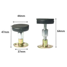 Load image into Gallery viewer, Set of 2 2 Size Adjustable Threaded Bed Frame Antishake Support Tool Fixer