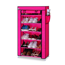 Load image into Gallery viewer, Seven Layers Six Grid Thick Non-woven Simple Shoe Cabinet Dustproof Creative DIY Assembly Storage Shoe Rack Shoe Organizer Shelf