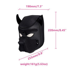 Load image into Gallery viewer, Sex Leather Cosplay Masks Puppy Role Play SM Sexy Women Girls Rubber Helmet Soft Interest Latex Dog Mask Necklace Collar Suit