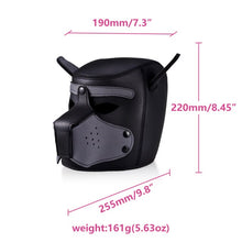 Load image into Gallery viewer, Sex Leather Cosplay Masks Puppy Role Play SM Sexy Women Girls Rubber Helmet Soft Interest Latex Dog Mask Necklace Collar Suit