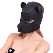 Load image into Gallery viewer, Sex Leather Cosplay Masks Puppy Role Play SM Sexy Women Girls Rubber Helmet Soft Interest Latex Dog Mask Necklace Collar Suit