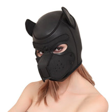 Load image into Gallery viewer, Sex Leather Cosplay Masks Puppy Role Play SM Sexy Women Girls Rubber Helmet Soft Interest Latex Dog Mask Necklace Collar Suit