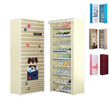 Load image into Gallery viewer, Shoe Rack Nonwoven Fabric Home Shoes Storage Organizer Easy To Install Shoe Cabinet Stand Holders Minimalist Space Saver