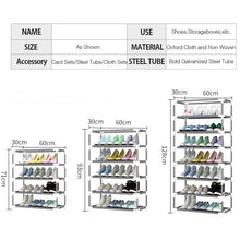 Load image into Gallery viewer, Shoe Rack Nonwoven Fabric Home Shoes Storage Organizer Easy To Install Shoe Cabinet Stand Holders Minimalist Space Saver