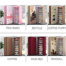 Load image into Gallery viewer, Shoe Rack Nonwoven Fabric Home Shoes Storage Organizer Easy To Install Shoe Cabinet Stand Holders Minimalist Space Saver