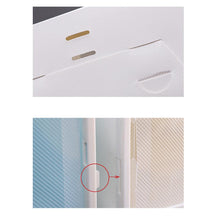Load image into Gallery viewer, Shoe cabinet with a pair of shoes Foldable Clear Shoes Storage Box Plastic Stackable Shoe Organizer shoe closet shoe rack shelf