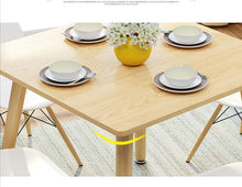 Load image into Gallery viewer, Simple Solid Wood Coffee Table Dining Table for Living Room Kitchen Dining Center Tables Modern Table 80*80cm