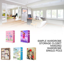 Load image into Gallery viewer, Simple Wardrobe Storage Closet Hanging Wardrobe Reinforcement Combination
