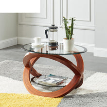 Load image into Gallery viewer, Simple round sofa side a few seating areas Nordic creative ins personality tempered glass small coffee table