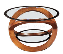 Load image into Gallery viewer, Simple round sofa side a few seating areas Nordic creative ins personality tempered glass small coffee table