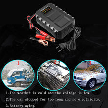 Load image into Gallery viewer, Smart 12V 20A Automobile Car Lead Acid Battery Charger Smart Car Battery Charger Charging Protection for Car Motorcycle