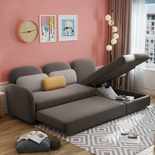 Load image into Gallery viewer, Sofa bed dual-use multi-function folding sofa Nordic ins wind size apartment living room modern sofa