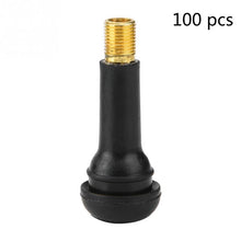 Load image into Gallery viewer, TR412/TR413/TR414 100 pcs Tire valves Car Motorcycle Universal Replacement Snap in Tire Tyre Valve Stem automobiles Rubber Alloy