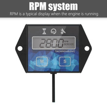 Load image into Gallery viewer, Tachometer Motorcycle ATV Water Resistant Hour Meter Speed Timer Reset Timers Automobiles Parts Tachometers