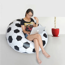Load image into Gallery viewer, Thick PVC Inflatable Lazy Football Basketball Sofa Small Apartment Home Single Sofa