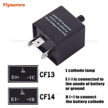 Load image into Gallery viewer, Turn Signal Indicator 12V 3Pins Adjustable LED Flasher Relay Fix Blinker Indicator CF14 Car motorcycle accessories Automobile