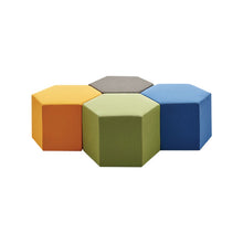 Load image into Gallery viewer, U-BEST Colorful Leisure Area Modern Sofa Seating Ottomons Fabric Office Sofa Stool