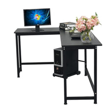 Load image into Gallery viewer, 【US Warehouse】L-Shaped Desktop Computer Desk Black（Computer Desk Table）