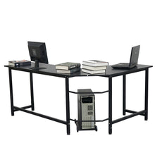 Load image into Gallery viewer, 【US Warehouse】L-Shaped Desktop Computer Desk Black（Computer Desk Table）
