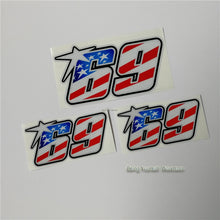 Load image into Gallery viewer, US flag Nicky Hayden No.69 sticker  motorcycle racing sticker helmet superbike motocross decal car reflective automobiles