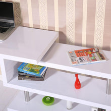 Load image into Gallery viewer, 【USA Warehouse】Rotating Office Desk and Shelf Combo – White