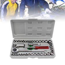Load image into Gallery viewer, Universal 40Pcs Car Sheet Metal Tools Set Automobile Motorcycle Socket Wrench Sleeve Screwdriver Auto Repair Tool Kit