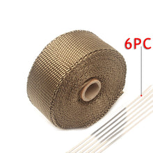 Load image into Gallery viewer, Universal Automobile Engine Parts Heat Wrap Exhaust Heat Resistant Motorcycle Non-Toxic Harmless Car Exhaust Insulating Wrap