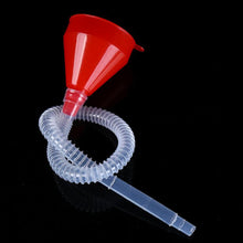 Load image into Gallery viewer, Universal Car Motorcycle Truck Vehicle Plastic Filling Funnel with Soft Pipe Spout Pour Oil Tool Automobile Funnel Tools