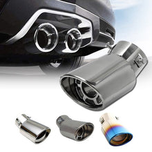 Load image into Gallery viewer, Universal Car Rear Round Exhaust Pipe Tail Muffler Tip Chrome Stainless Steel Automobile Replacement motorcycle exhaust heat