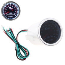 Load image into Gallery viewer, Universal Car Tachometer 52mm 0 -10000RPM Auto Vehicle White LED Tacho Gauge Meter RPM for Car Motorcycle Boat Automobile engine