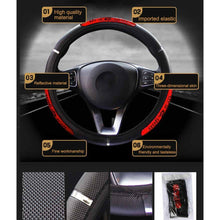 Load image into Gallery viewer, Universal Leather Car Steering Wheel Cover 38CM Car-styling Sport Auto Steering Wheel Covers Anti-Slip Automotive Accessories