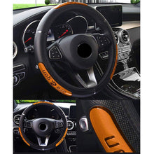 Load image into Gallery viewer, Universal Leather Car Steering Wheel Cover 38CM Car-styling Sport Auto Steering Wheel Covers Anti-Slip Automotive Accessories